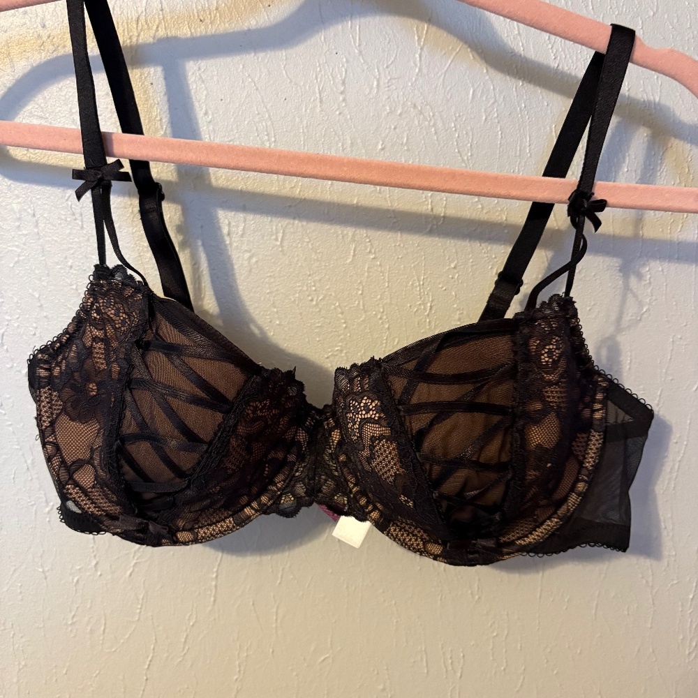 Adore me Lacy black bra